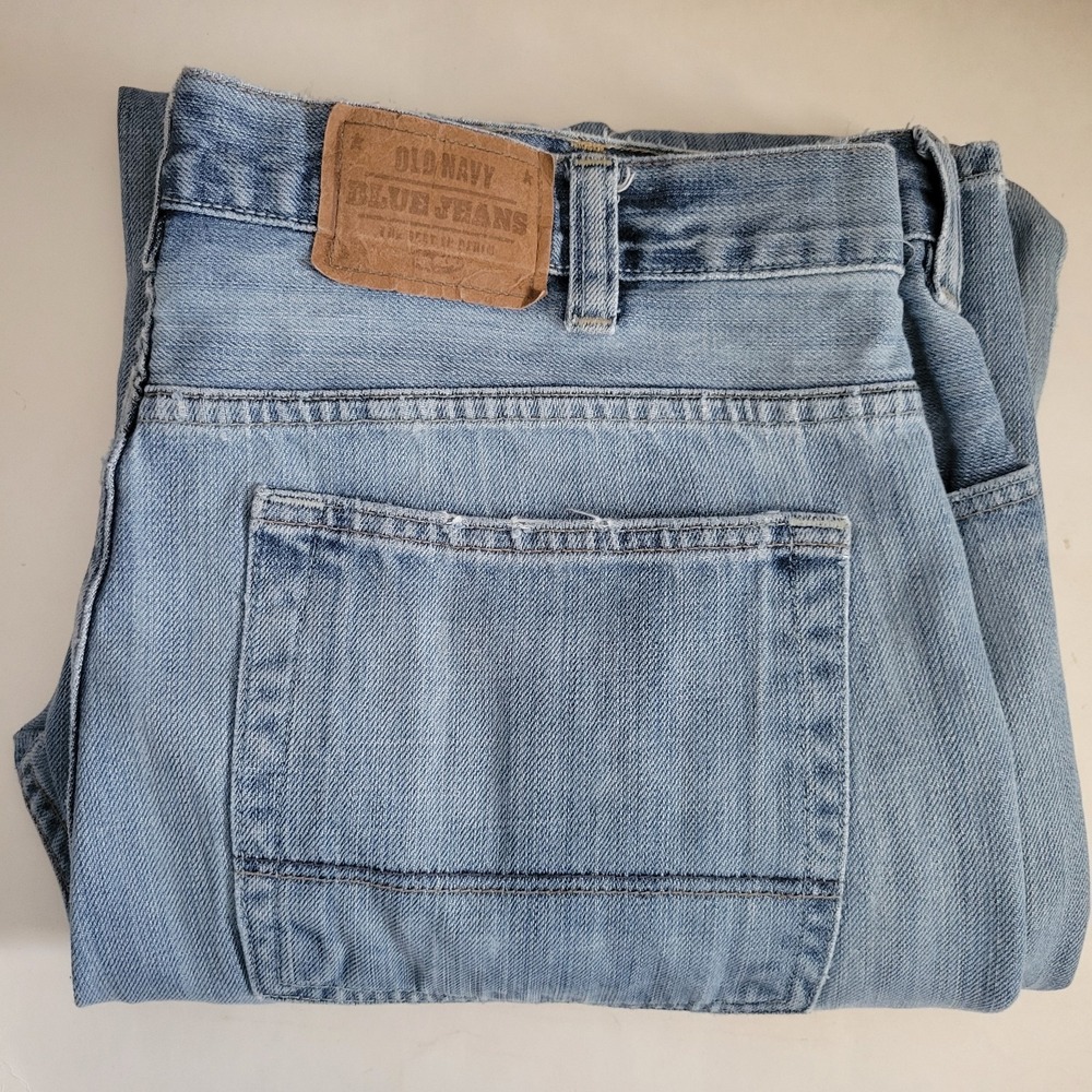 Vintage‎ Old Navy Wide Leg Blue Jeans Men's Size 38x32